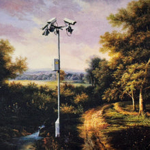 Load image into Gallery viewer, BANKSY &#39;Modified Oil Painting #12&#39; (2005) Framed Original &quot;Crude Oils&quot; Postcard