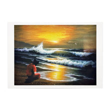 Load image into Gallery viewer, BANKSY 'Modified Oil Painting #21' (2005) Framed Original "Crude Oils" Postcard