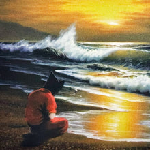 Load image into Gallery viewer, BANKSY 'Modified Oil Painting #21' (2005) Framed Original "Crude Oils" Postcard