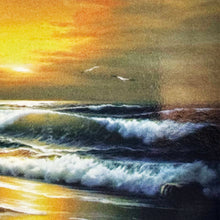 Load image into Gallery viewer, BANKSY 'Modified Oil Painting #21' (2005) Framed Original "Crude Oils" Postcard