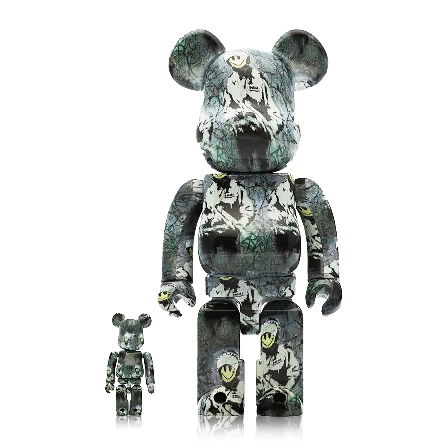 BANKSY (after) x Be@rbrick 'Riot Cop' Art Figure Set | Signari Gallery