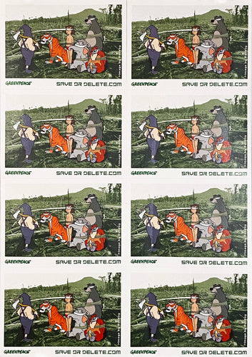 BANKSY 'Save or Delete' (2002) Greenpeace Campaign Decal Sheet