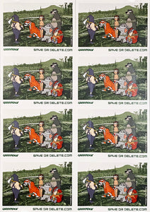 BANKSY 'Save or Delete' (2002) Greenpeace Campaign Decal Sheet 