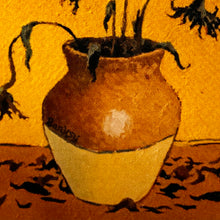 Load image into Gallery viewer, BANKSY &#39;Sunflowers from Petrol Station&#39; (2005) Framed Original &quot;Crude Oils&quot; Postcard