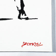 Load image into Gallery viewer, BANKSY &#39;Tesco Bottle Thrower&#39; (2015) Framed MOCK &quot;Dismaland&quot; Spray/Stencil on Canvas