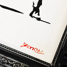 Load image into Gallery viewer, BANKSY &#39;Tesco Bottle Thrower&#39; (2015) Framed MOCK &quot;Dismaland&quot; Spray/Stencil on Canvas