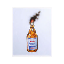 Load image into Gallery viewer, BANKSY &#39;Tesco Bottle Thrower&#39; (2015) Framed MOCK &quot;Dismaland&quot; Spray/Stencil on Canvas