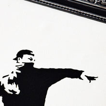 Load image into Gallery viewer, BANKSY &#39;Tesco Bottle Thrower&#39; (2015) Framed MOCK &quot;Dismaland&quot; Spray/Stencil on Canvas