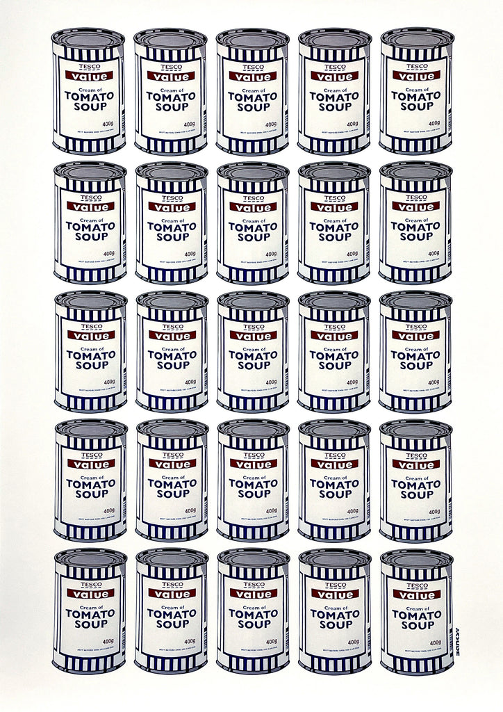 BANKSY 'Tesco Soup Cans' (2006-2017) Rare Offset Lithograph Poster - Signari Gallery 