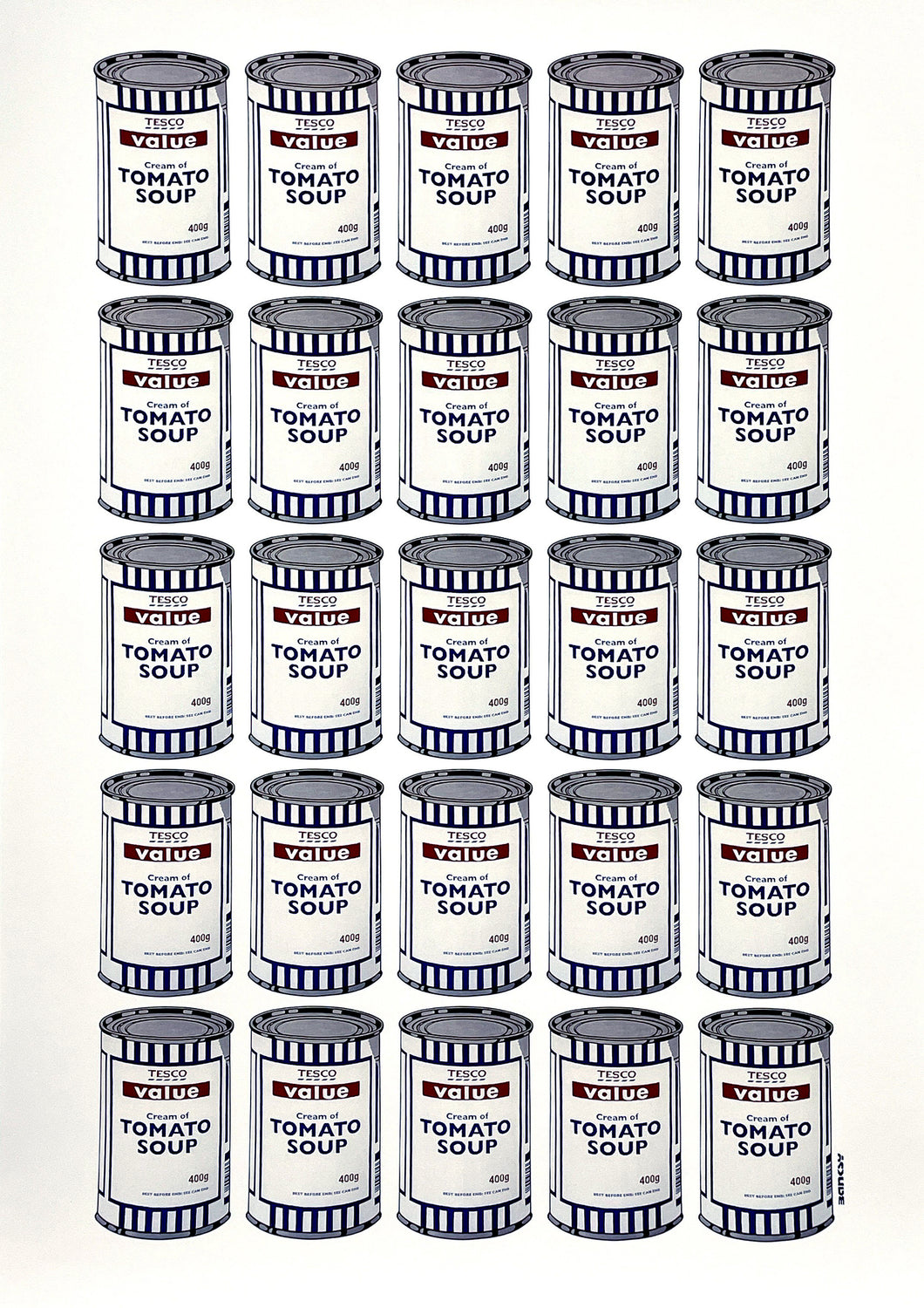 BANKSY 'Tesco Soup Cans' (2006-2017) Rare Offset Lithograph Poster