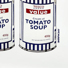 Load image into Gallery viewer, BANKSY 'Tesco Soup Cans' (2006-2017) Rare Offset Lithograph Poster