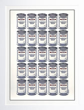 Load image into Gallery viewer, BANKSY 'Tesco Soup Cans' (2006-2017) Rare, Custom Framed Lithograph Poster