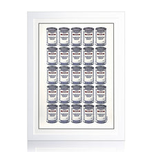 Load image into Gallery viewer, BANKSY 'Tesco Soup Cans' (2006-2017) Rare, Custom Framed Lithograph Poster