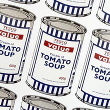 Load image into Gallery viewer, BANKSY 'Tesco Soup Cans' (2006-2017) Rare, Custom Framed Lithograph Poster