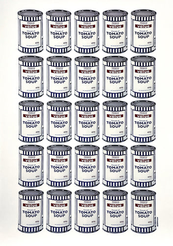 BANKSY 'Tesco Soup Cans' (2006-2017) Rare Offset Lithograph Poster