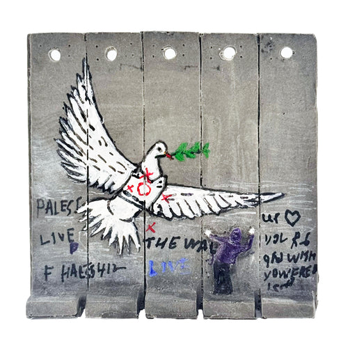 BANKSY 'Armored Dove' (2017) Rare Original 5-Piece Walled Off Hotel Sculpture - Signari Gallery 
