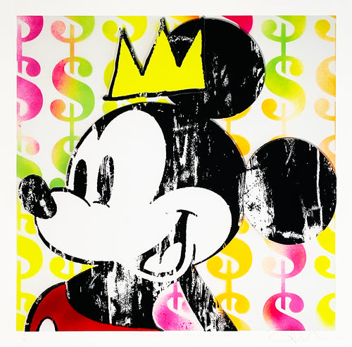 BEN ALLEN 'King Mickey w/Crown 2' 3D Constructed Print - Signari Gallery 