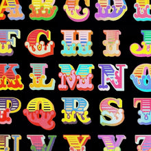 Load image into Gallery viewer, BEN EINE &#39;Circus Alphabet&#39; (2017) Framed Hand-Signed Lenticular Card (black) - Signari Gallery 