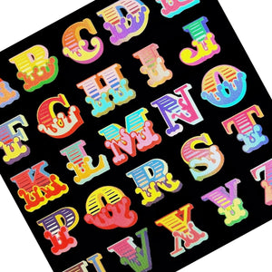 BEN EINE 'Circus Alphabet' (2017) Framed Hand-Signed Lenticular Card (black) - Signari Gallery 