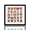 BEN EINE 'Circus Alphabet' (2017) Framed Hand-Signed Lenticular Card (white) - Signari Gallery 