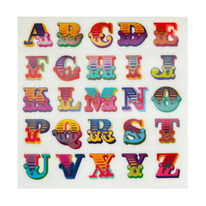 BEN EINE 'Circus Alphabet' (2017) Framed Hand-Signed Lenticular Card (white) - Signari Gallery 