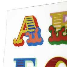Load image into Gallery viewer, BEN EINE &#39;Circus Alphabet&#39; (2017) Framed Hand-Signed Lenticular Card (white) - Signari Gallery 