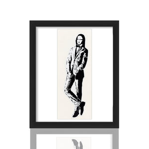 BLEK LE RAT 'Mona Lisa' (2006) Framed RARE Vintage Oversized Sticker - Signari Gallery 