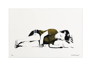 BUMBLEBEELOVESYOU 'Passed Out' (2015) Screen Print - Signari Gallery 