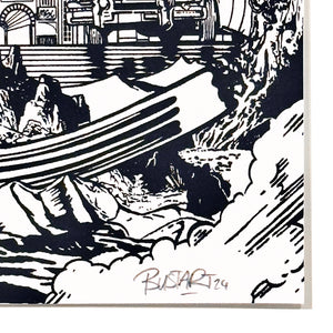 BUSTART 'Lost' (2024) Unique Hand-Signed Screen Print - Signari Gallery 
