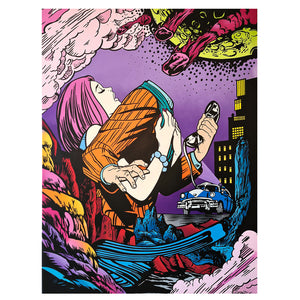 BUSTART 'Lost' (2024) Unique Hand-Signed Screen Print - Signari Gallery 