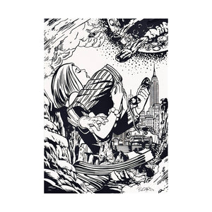 BUSTART 'Lost' (2024) Unique Hand-Signed Screen Print - Signari Gallery 