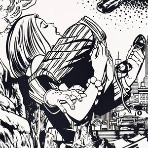 BUSTART 'Lost' (2024) Unique Hand-Signed Screen Print - Signari Gallery 