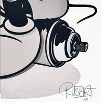 Load image into Gallery viewer, BUSTART &#39;Mr. Pop&#39; (2024) Embossed AP Screen Print (mono) - Signari Gallery 