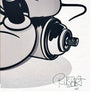 BUSTART 'Mr. Pop' (2024) Embossed AP Screen Print (mono) - Signari Gallery 