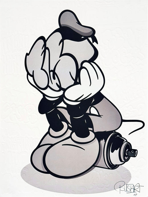 BUSTART 'Mr. Pop' (2024) Embossed AP Screen Print (mono)