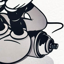 Load image into Gallery viewer, BUSTART &#39;Mr. Pop&#39; (2024) Embossed AP Screen Print (mono) - Signari Gallery 