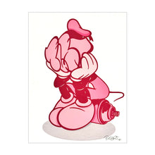 Load image into Gallery viewer, BUSTART &#39;Mr. Pop&#39; (2024) Embossed AP Screen Print (pink) - Signari Gallery 