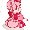 BUSTART 'Mr. Pop' (2024) Embossed AP Screen Print (pink) - Signari Gallery 