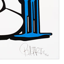 Load image into Gallery viewer, BUSTART &#39;Smurf Face&#39; (2019) Rare Hand-Signed Screen Print