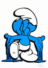 Load image into Gallery viewer, BUSTART &#39;Smurf Face&#39; (2019) Rare Hand-Signed Screen Print