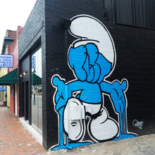 Load image into Gallery viewer, BUSTART 'Smurf Face' (2019) Rare Artist Proof Screen Print