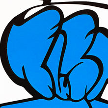 Load image into Gallery viewer, BUSTART &#39;Smurf Face&#39; (2019) Rare Hand-Signed Screen Print