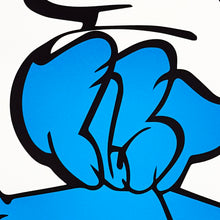 Load image into Gallery viewer, BUSTART 'Smurf Face' (2019) Rare Artist Proof Screen Print