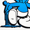 BUSTART 'Smurf Face' (2019) Rare Artist Proof Screen Print