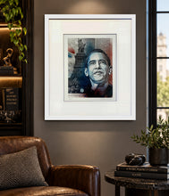Load image into Gallery viewer, C215 'Obama' (2020) RARE Custom Framed Giclée Print