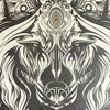 CHRIS SAUNDERS 'White Wolf Mandala' (2014) RARE Screen Print