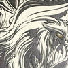 CHRIS SAUNDERS 'White Wolf Mandala' (2014) RARE Screen Print