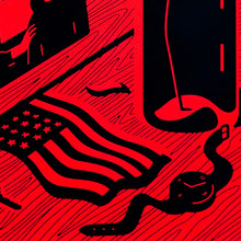 Load image into Gallery viewer, CLEON PETERSON 'American Still Life: Shots Fired' (2026) Screen Print (red) - Signari Gallery 