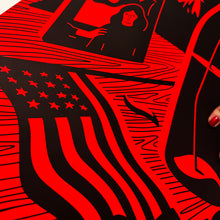 Load image into Gallery viewer, CLEON PETERSON 'American Still Life: Shots Fired' (2026) Screen Print (red) - Signari Gallery 
