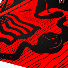 Load image into Gallery viewer, CLEON PETERSON 'American Still Life: Shots Fired' (2026) Screen Print (red) - Signari Gallery 